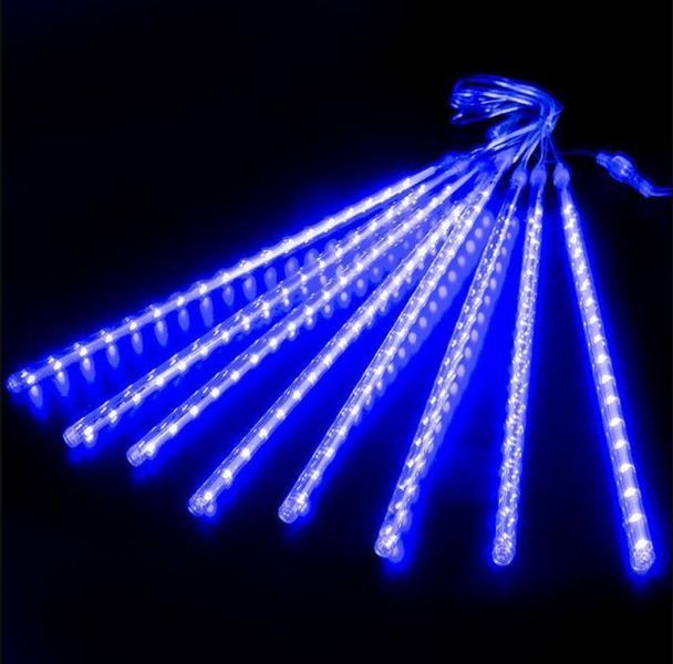 Світлодіодна LED-гірлянда-сосульки для фасаду та вулиці 50 см Синій  2104618856 фото