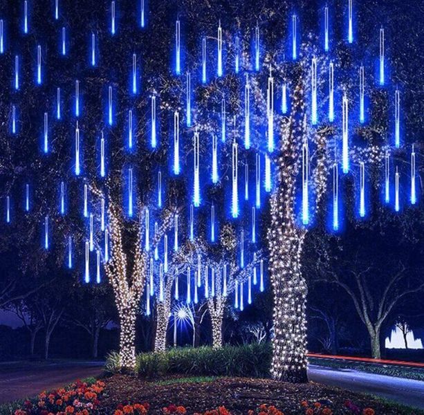 Світлодіодна LED-гірлянда-сосульки для фасаду та вулиці 50 см Синій  2104618856 фото